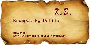 Krompaszky Delila névjegykártya